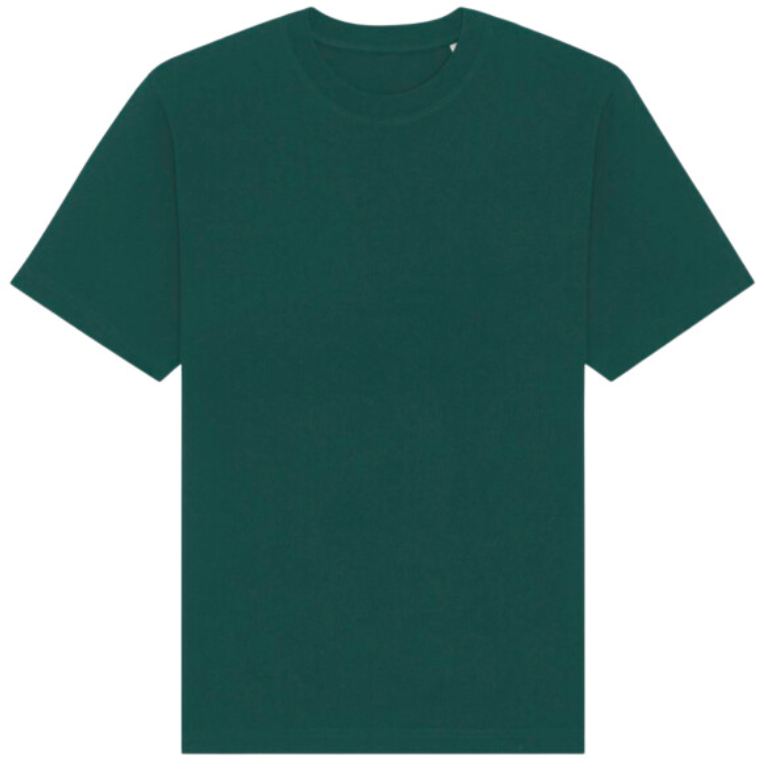 Tryck din logga på T-shirts design från Stanley/Stella - Anpassa Stanley/Stella Freestyler – T-shirt i Relaxed Fit och Tjockare Material i färgen Bottle Green för företag, föreningar och privatpersoner