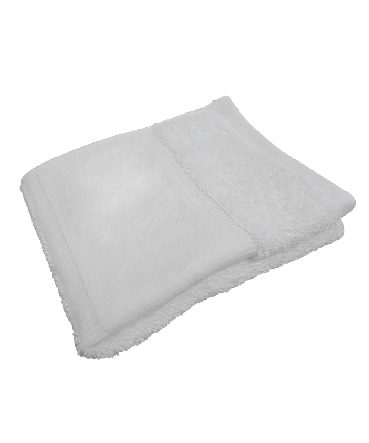 Tryck din logga på Handdukar från Towel City - Anpassa Ekologisk gästhandduk med tryckbar kant i färgen Vit One Size för företag, föreningar och privatpersoner