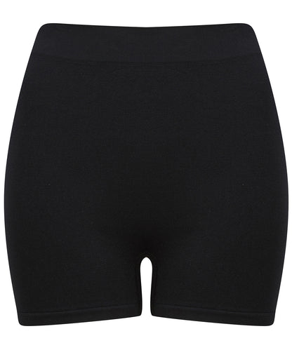 Tryck din logga på Shorts från Tombo - Anpassa Sömlösa shorts för damer i färgen Svart för företag, föreningar och privatpersoner