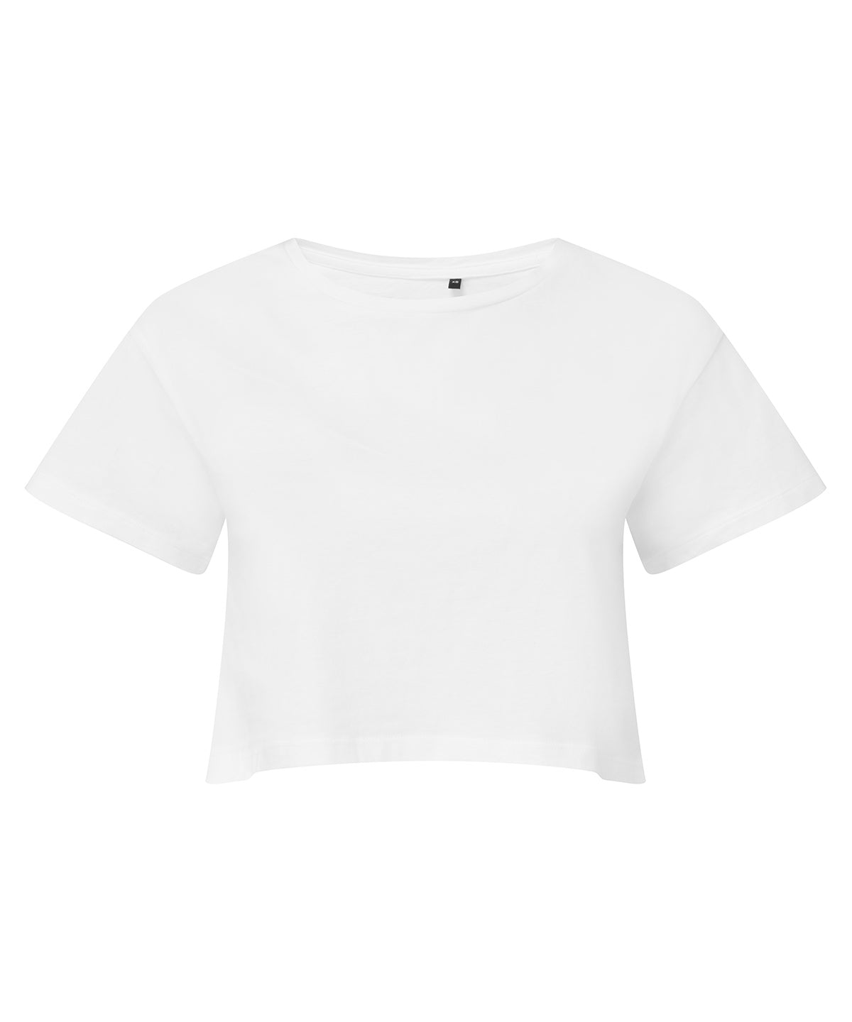 Tryck din logga på T-shirts från TriDri - Anpassa TriDri crop top för damer i färgen Vit för företag, föreningar och privatpersoner
