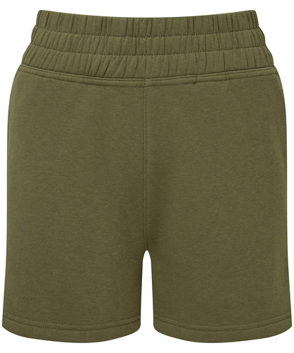 Tryck din logga på Shorts från TriDri - Anpassa TriDri joggingshorts för damer i färgen Oliv för företag, föreningar och privatpersoner