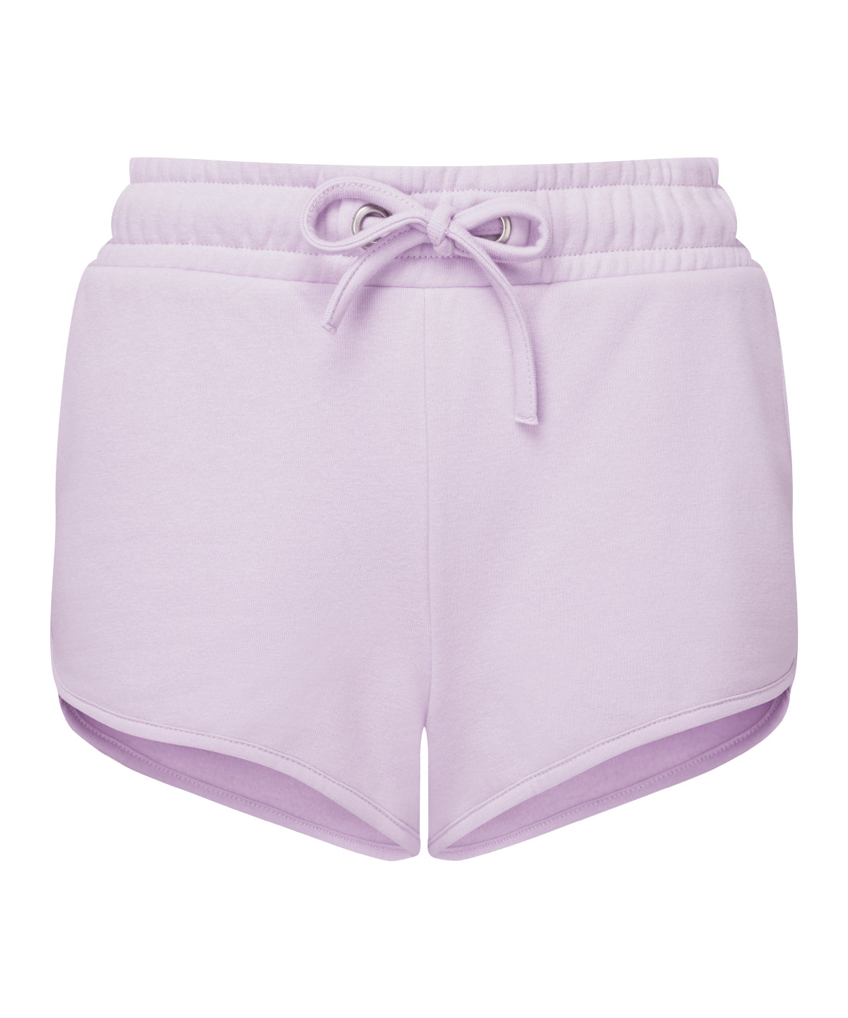 Tryck din logga på Shorts från TriDri - Anpassa Dam TriDri återvunnen retro joggingshorts i färgen Ljus lila för företag, föreningar och privatpersoner