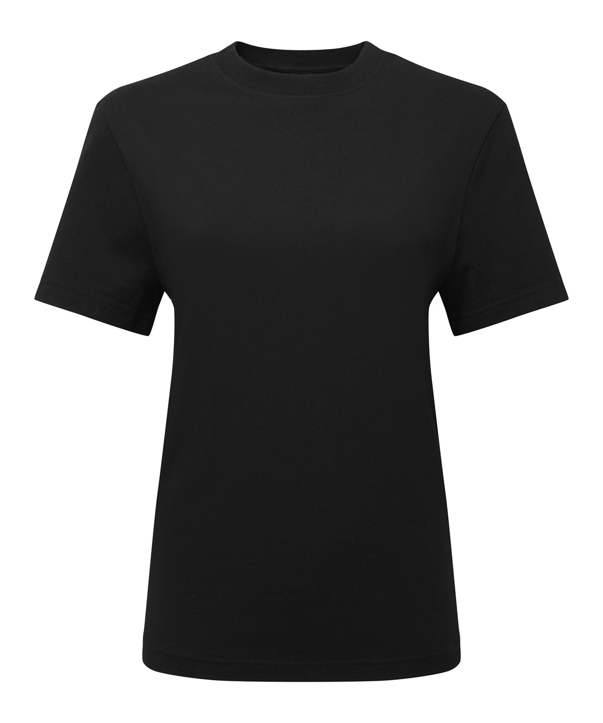 Tryck din logga på T-shirts från TriDri - Anpassa Dam TriDri organisk boxig t-shirt i överdimensionerad storlek i färgen Svart för företag, föreningar och privatpersoner
