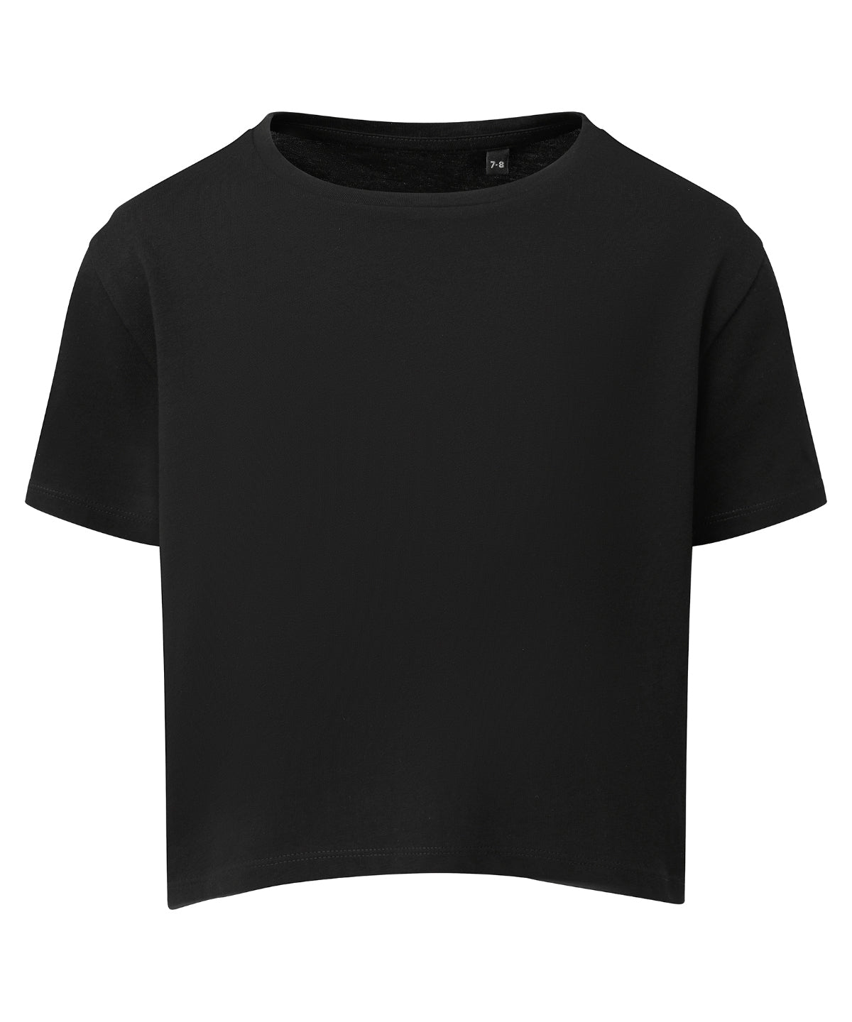 Tryck din logga på T-shirts från TriDri - Anpassa TriDri boxy t-shirt för barn i färgen Svart för företag, föreningar och privatpersoner