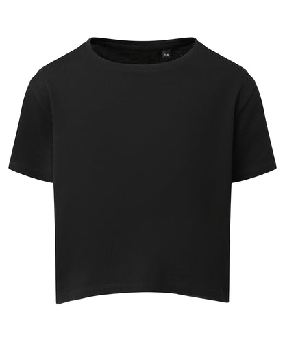 Tryck din logga på T-shirts från TriDri - Anpassa TriDri boxy t-shirt för barn i färgen Svart för företag, föreningar och privatpersoner