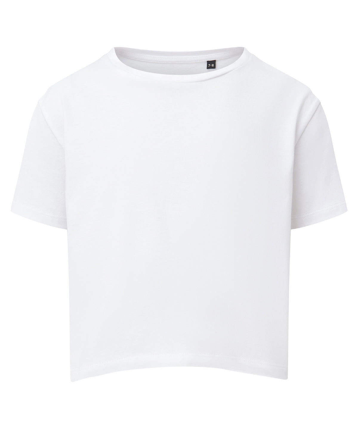 Tryck din logga på T-shirts från TriDri - Anpassa TriDri boxy t-shirt för barn i färgen Vit för företag, föreningar och privatpersoner