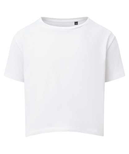 Tryck din logga på T-shirts från TriDri - Anpassa TriDri boxy t-shirt för barn i färgen Vit för företag, föreningar och privatpersoner