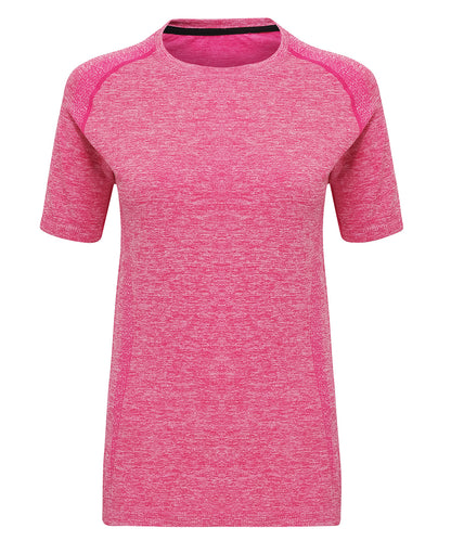Tryck din logga på T-shirts från TriDri - Anpassa Kortärmad TriDri sömlös '3D fit' multisporttopp för damer i färgen för företag, föreningar och privatpersoner