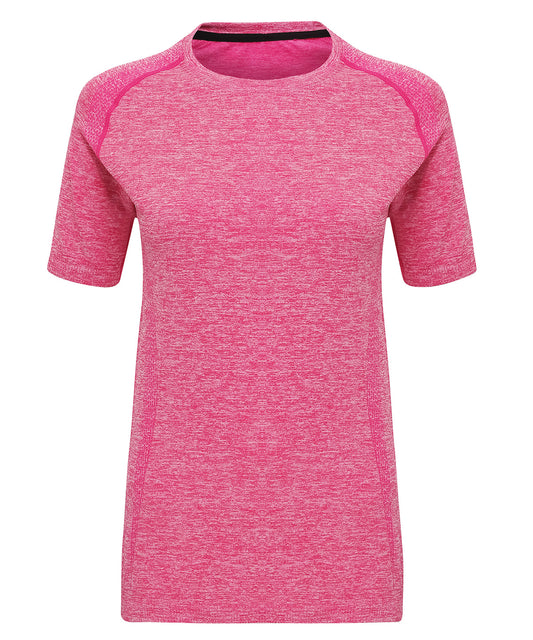 Tryck din logga på T-shirts från TriDri - Anpassa Kortärmad TriDri sömlös '3D fit' multisporttopp för damer i färgen för företag, föreningar och privatpersoner