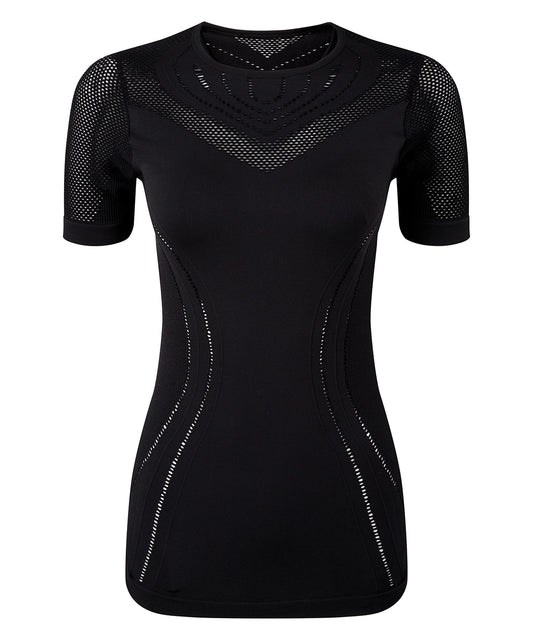 Tryck din logga på T-shirts från TriDri - Anpassa Dam TriDri sömlös '3D fit' multisport avslöjande sporttopp i färgen för företag, föreningar och privatpersoner