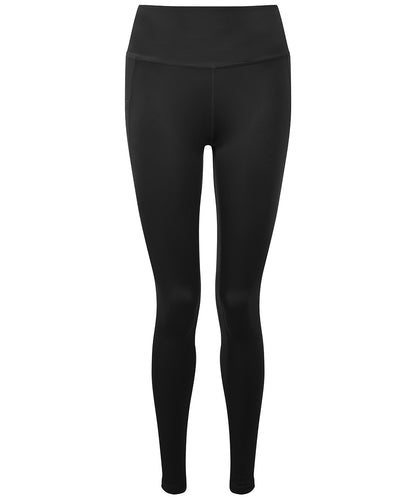 Tryck din logga på Leggings från TriDri - Anpassa TriDri högblanka leggings för damer i färgen Svart för företag, föreningar och privatpersoner