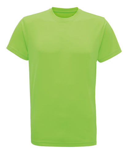 Tryck din logga på T-shirts från TriDri - Anpassa TriDri t-shirt med återvunnen prestanda i färgen Neon grön för företag, föreningar och privatpersoner