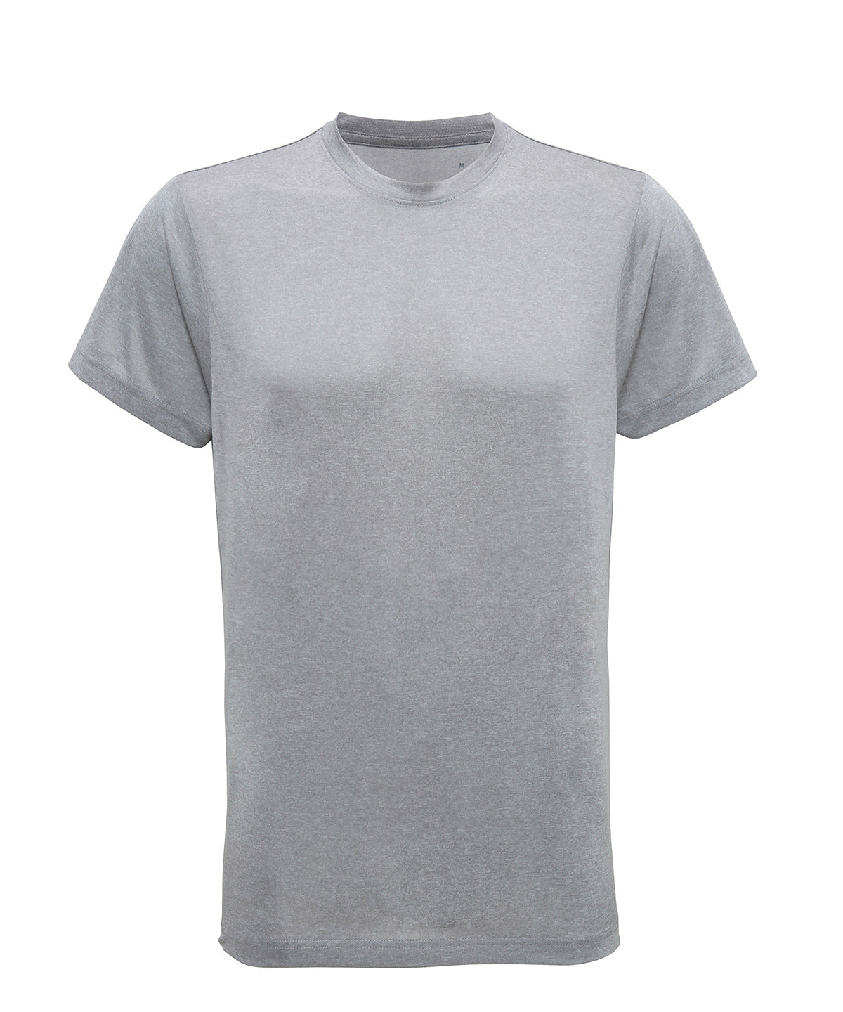 Tryck din logga på T-shirts från TriDri - Anpassa TriDri t-shirt med återvunnen prestanda i färgen Silver för företag, föreningar och privatpersoner