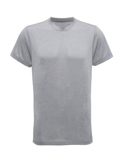 Tryck din logga på T-shirts från TriDri - Anpassa TriDri t-shirt med återvunnen prestanda i färgen Silver för företag, föreningar och privatpersoner