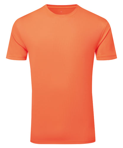 Tryck din logga på T-shirts från TriDri - Anpassa TriDri texturerad återvunnen t-shirt i färgen Ljus orange för företag, föreningar och privatpersoner