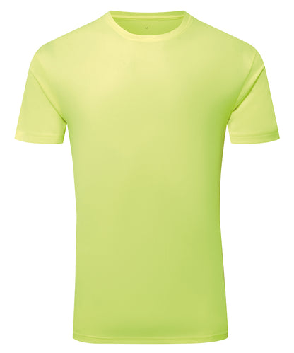 Tryck din logga på T-shirts från TriDri - Anpassa TriDri texturerad återvunnen t-shirt i färgen Ljusgul för företag, föreningar och privatpersoner