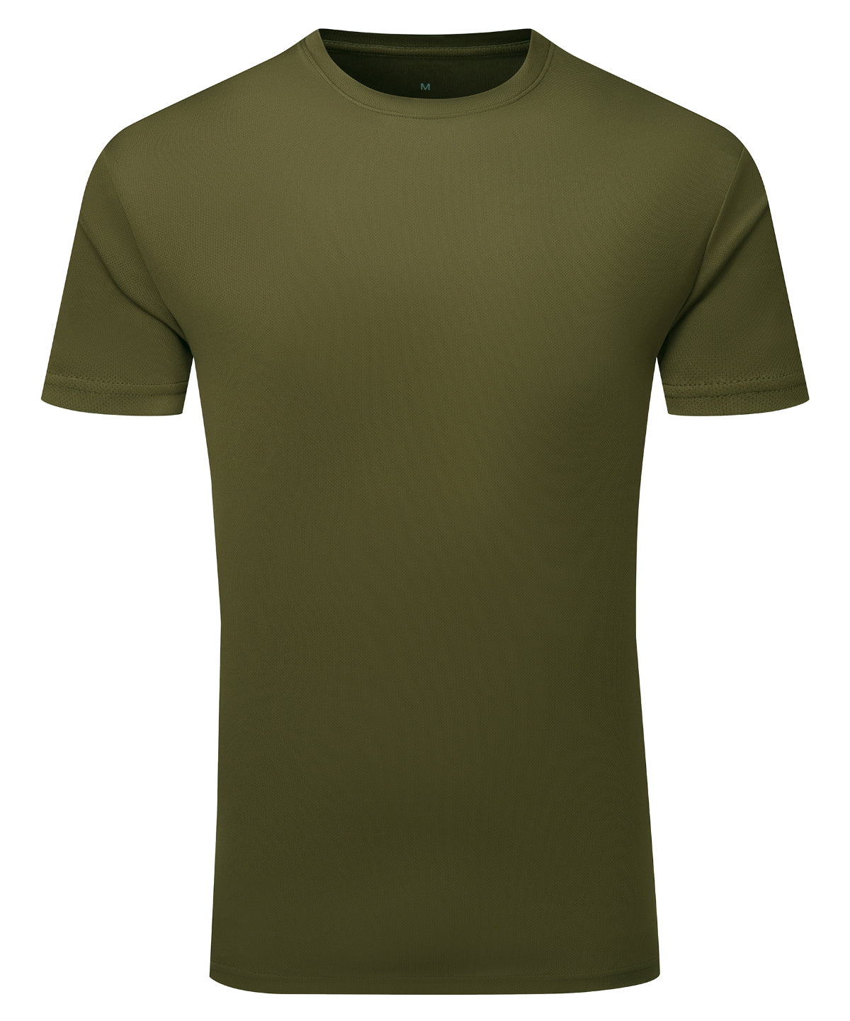 Tryck din logga på T-shirts från TriDri - Anpassa TriDri texturerad återvunnen t-shirt i färgen Oliv för företag, föreningar och privatpersoner