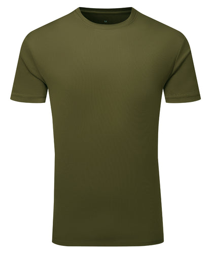 Tryck din logga på T-shirts från TriDri - Anpassa TriDri texturerad återvunnen t-shirt i färgen Oliv för företag, föreningar och privatpersoner
