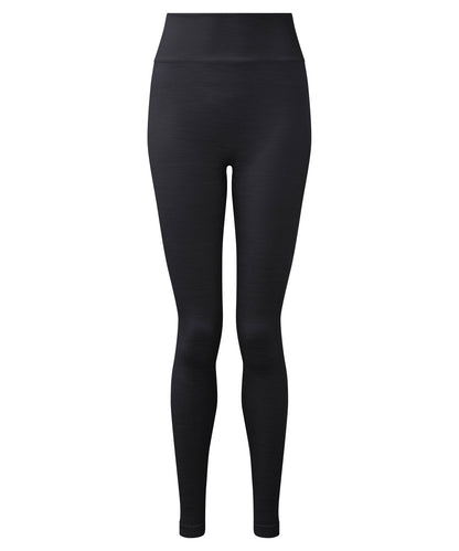 Tryck din logga på Leggings från TriDri - Anpassa Dam TriDri återvunnet sömlöst 3D fit multisport flex leggings i färgen Svart för företag, föreningar och privatpersoner