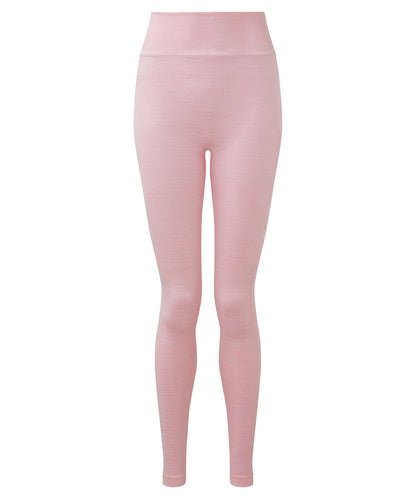 Tryck din logga på Leggings från TriDri - Anpassa Dam TriDri återvunnet sömlöst 3D fit multisport flex leggings i färgen Ljusrosa för företag, föreningar och privatpersoner