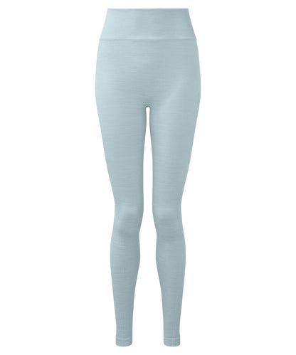 Tryck din logga på Leggings från TriDri - Anpassa Dam TriDri återvunnet sömlöst 3D fit multisport flex leggings i färgen Himmelblå för företag, föreningar och privatpersoner