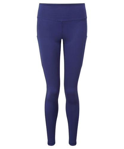 Tryck din logga på Leggings från TriDri - Anpassa Dam TriDri återvunnen prestanda full längd leggings i färgen Marinblå för företag, föreningar och privatpersoner