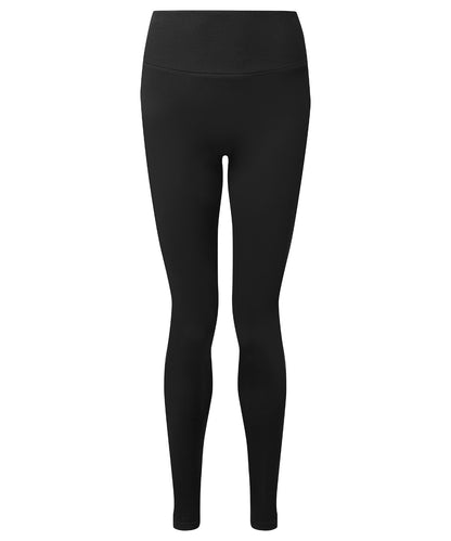 Tryck din logga på Leggings från TriDri - Anpassa TriDri återvunna scrunch-leggings för damer i färgen Svart för företag, föreningar och privatpersoner
