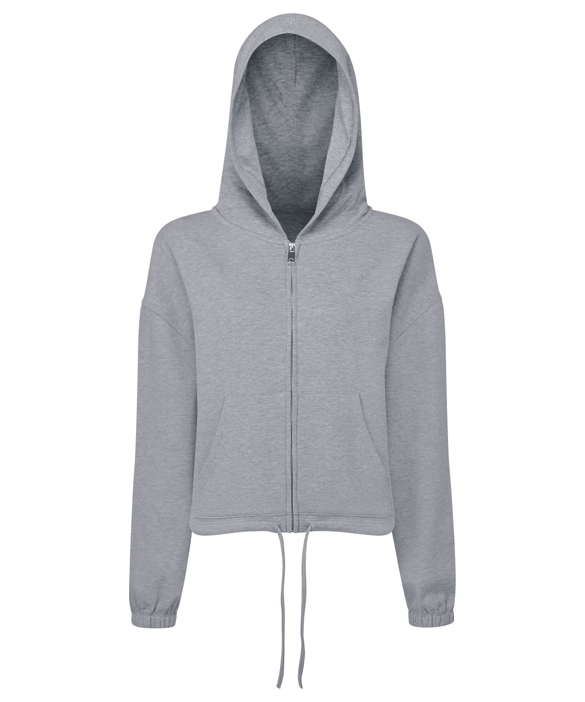 Tryck din logga på Hoodies från TriDri - Anpassa Dam TriDri - Återvunnen Huvtröja med Dragkedja i färgen Ljunggrå för företag, föreningar och privatpersoner
