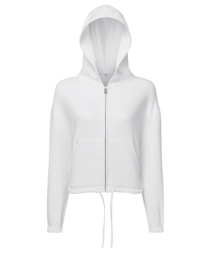 Tryck din logga på Hoodies från TriDri - Anpassa Dam TriDri - Återvunnen Huvtröja med Dragkedja i färgen Vit för företag, föreningar och privatpersoner