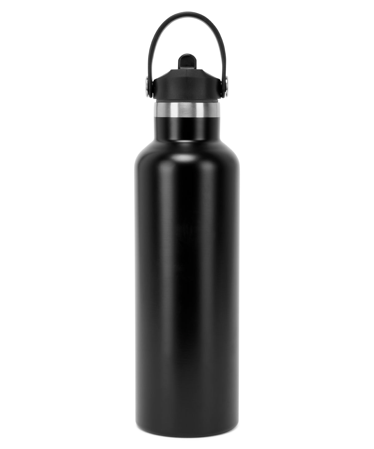Tryck din logga på Flaskor från TriDri - Anpassa TriDri Vacuum sportvattenflaska med flip-up sugrör i färgen Svart One Size för företag, föreningar och privatpersoner