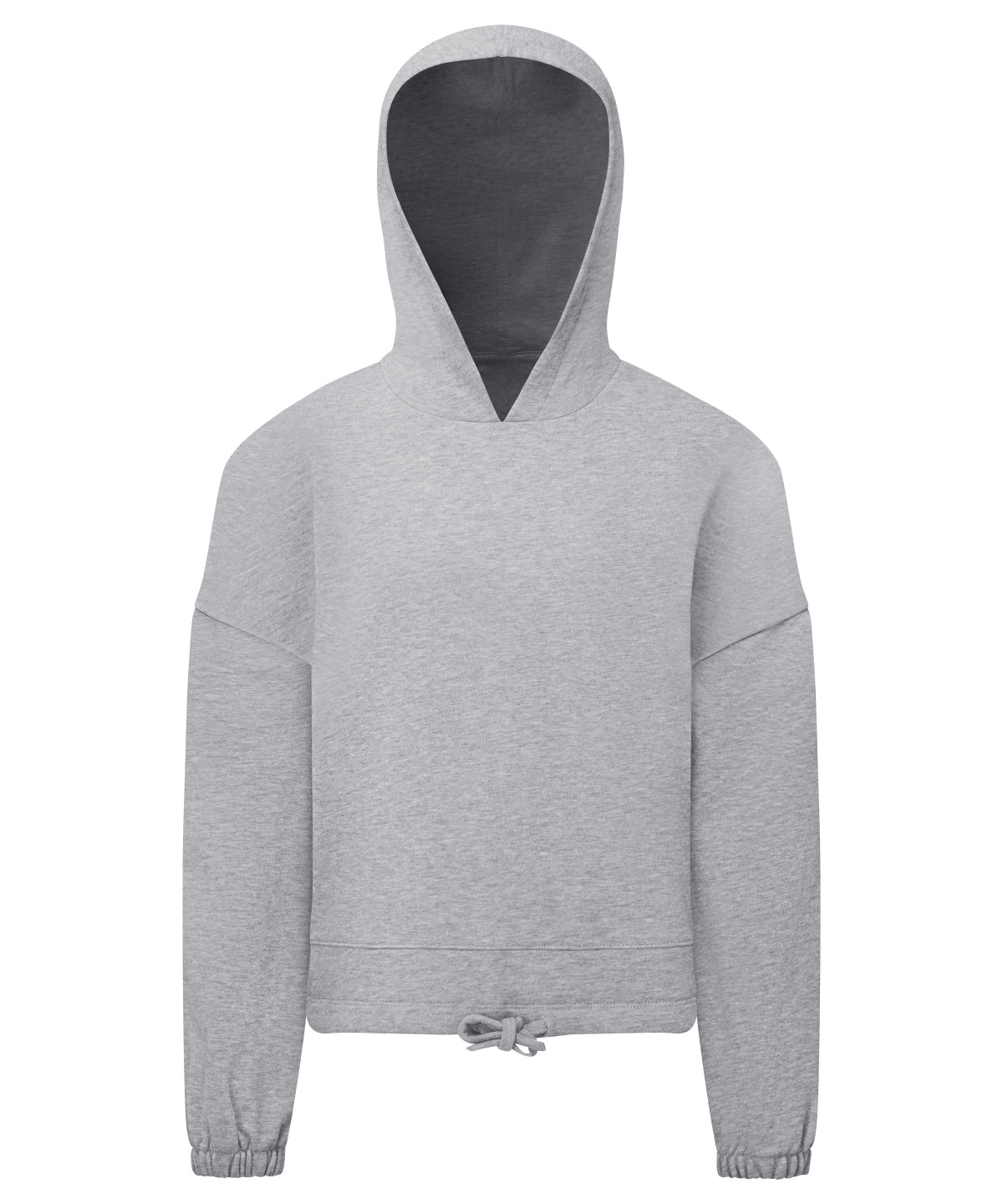 Tryck din logga på Hoodies från TriDri - Anpassa TriDri - Barn Återvunnen Cropped Oversize Hoodie i färgen Ljunggrå för företag, föreningar och privatpersoner