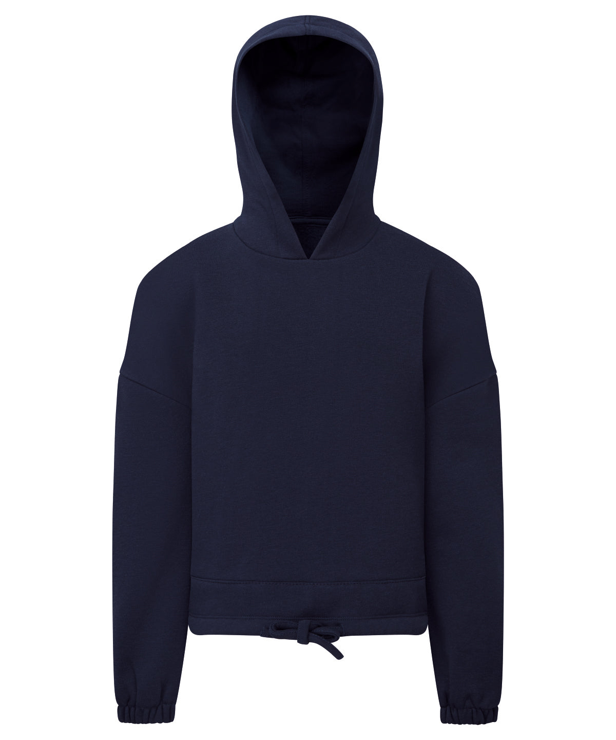 Tryck din logga på Hoodies från TriDri - Anpassa TriDri - Barn Återvunnen Cropped Oversize Hoodie i färgen Marinblå för företag, föreningar och privatpersoner