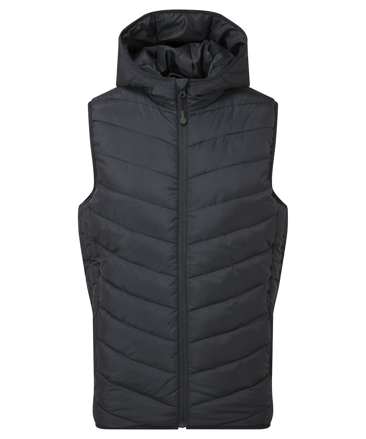 Tryck din logga på Termovästar från 2786 - Anpassa Taurus vadderad bodywarmer av återvunnet material i färgen Svart för företag, föreningar och privatpersoner
