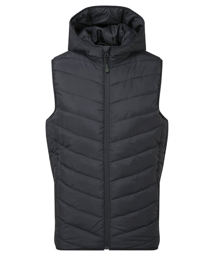 Tryck din logga på Termovästar från 2786 - Anpassa Taurus vadderad bodywarmer av återvunnet material i färgen Svart för företag, föreningar och privatpersoner