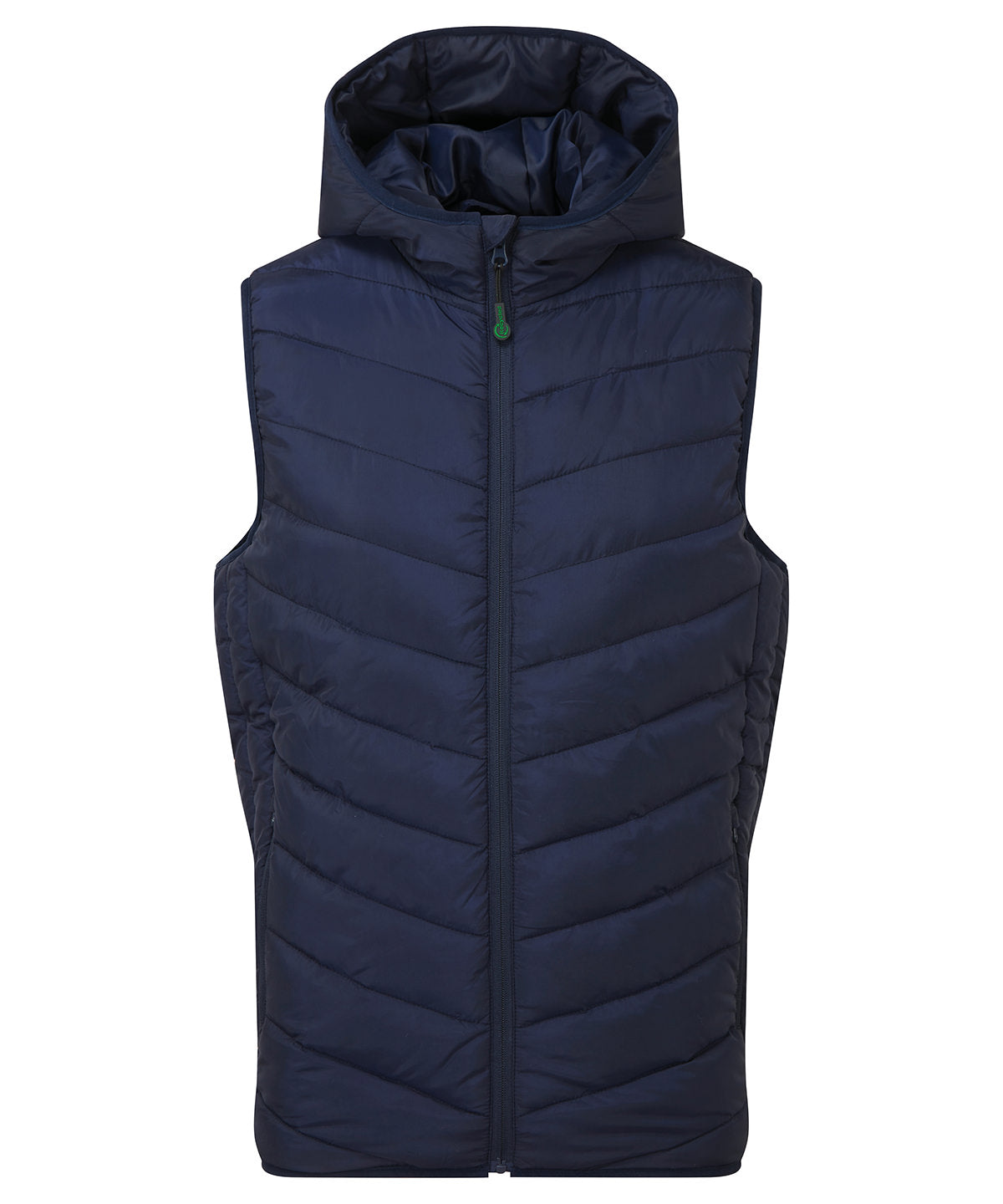 Tryck din logga på Termovästar från 2786 - Anpassa Taurus vadderad bodywarmer av återvunnet material i färgen Marinblå för företag, föreningar och privatpersoner