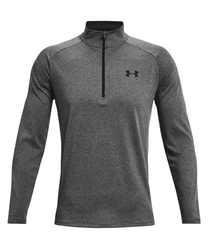 Tryck din logga på Överdelar för sport från Under Armour - Anpassa Tech 2.0 1/2 zip långärmad i färgen Ljunggrå för företag, föreningar och privatpersoner