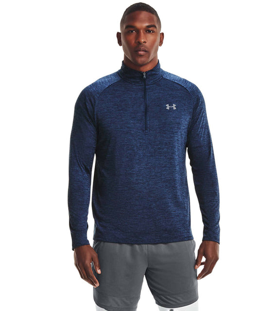 Tryck din logga på Överdelar för sport från Under Armour - Anpassa Tech 2.0 1/2 zip långärmad i färgen för företag, föreningar och privatpersoner