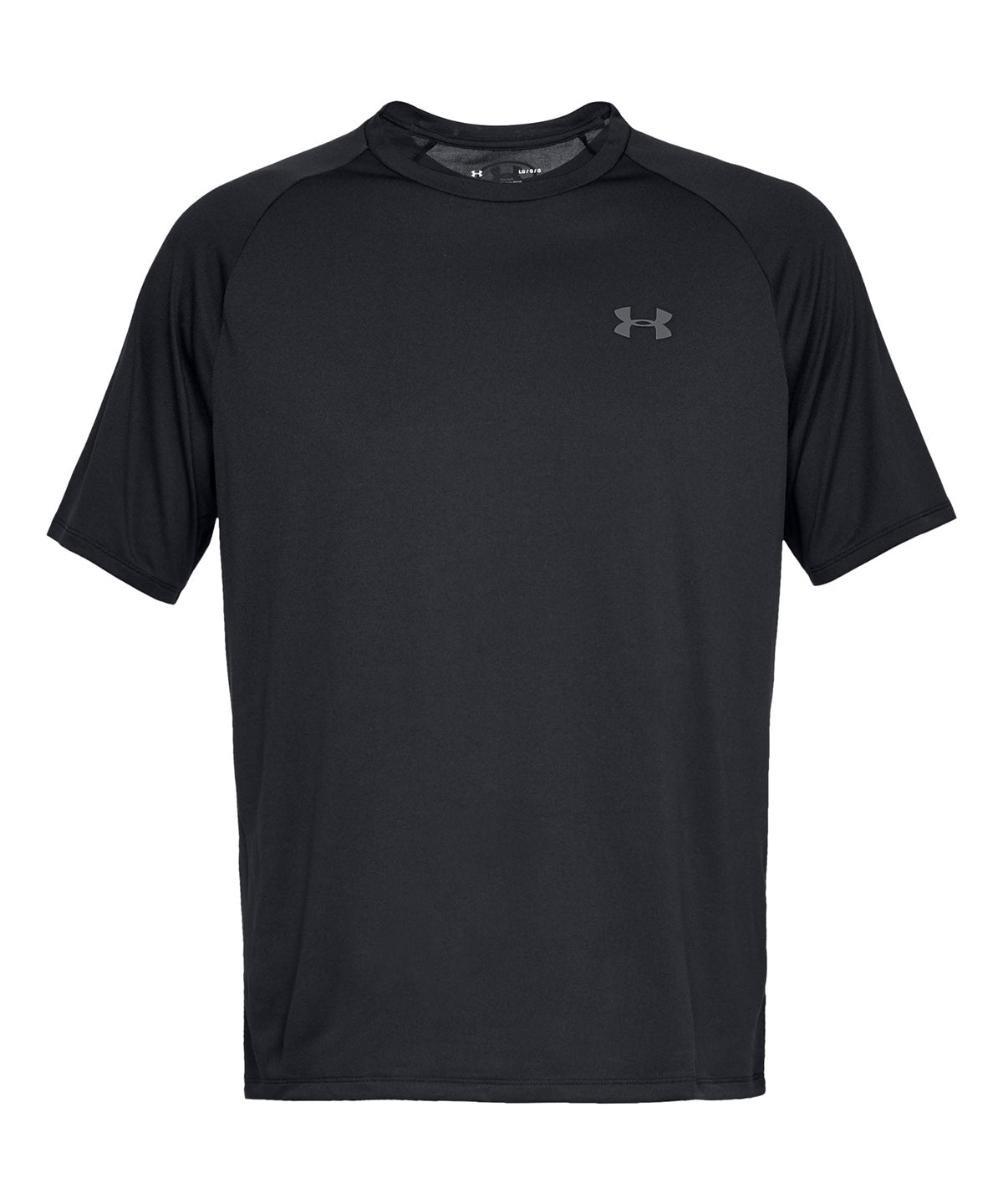Tryck din logga på T-shirts från Under Armour - Anpassa Tech kortärmad i färgen Mörkgrå för företag, föreningar och privatpersoner