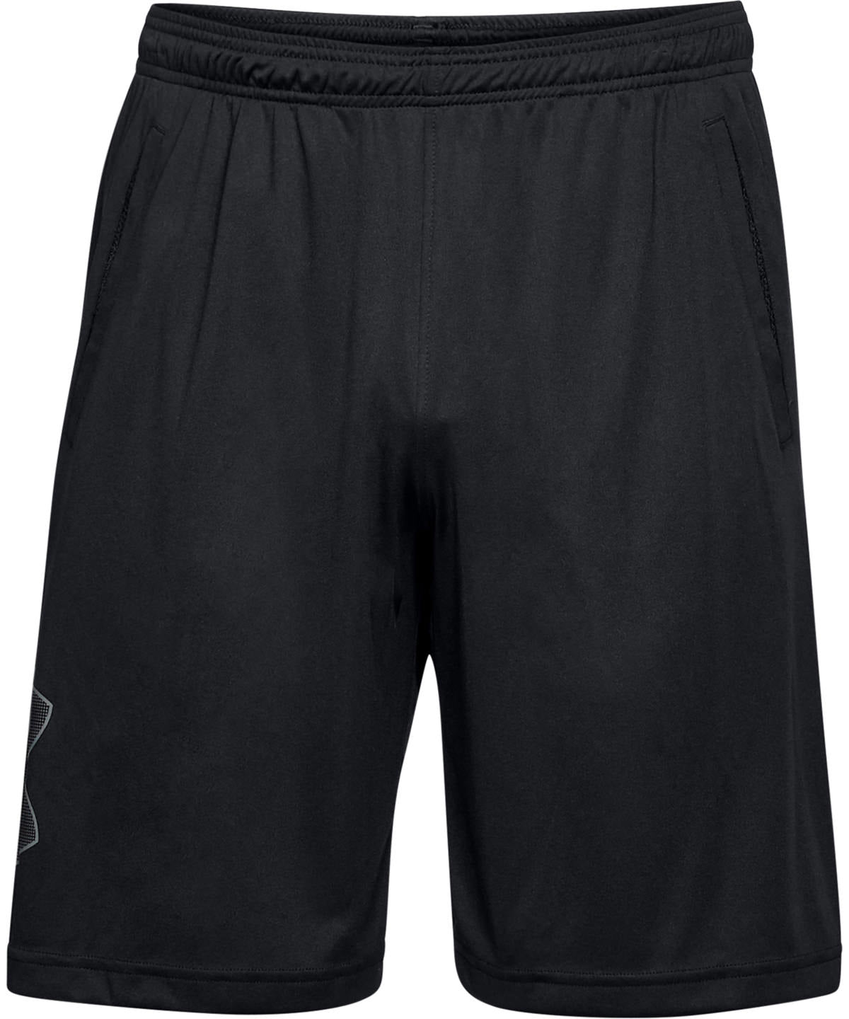 Tryck din logga på Shorts från Under Armour - Anpassa Grafiska shorts i teknik i färgen Svart för företag, föreningar och privatpersoner