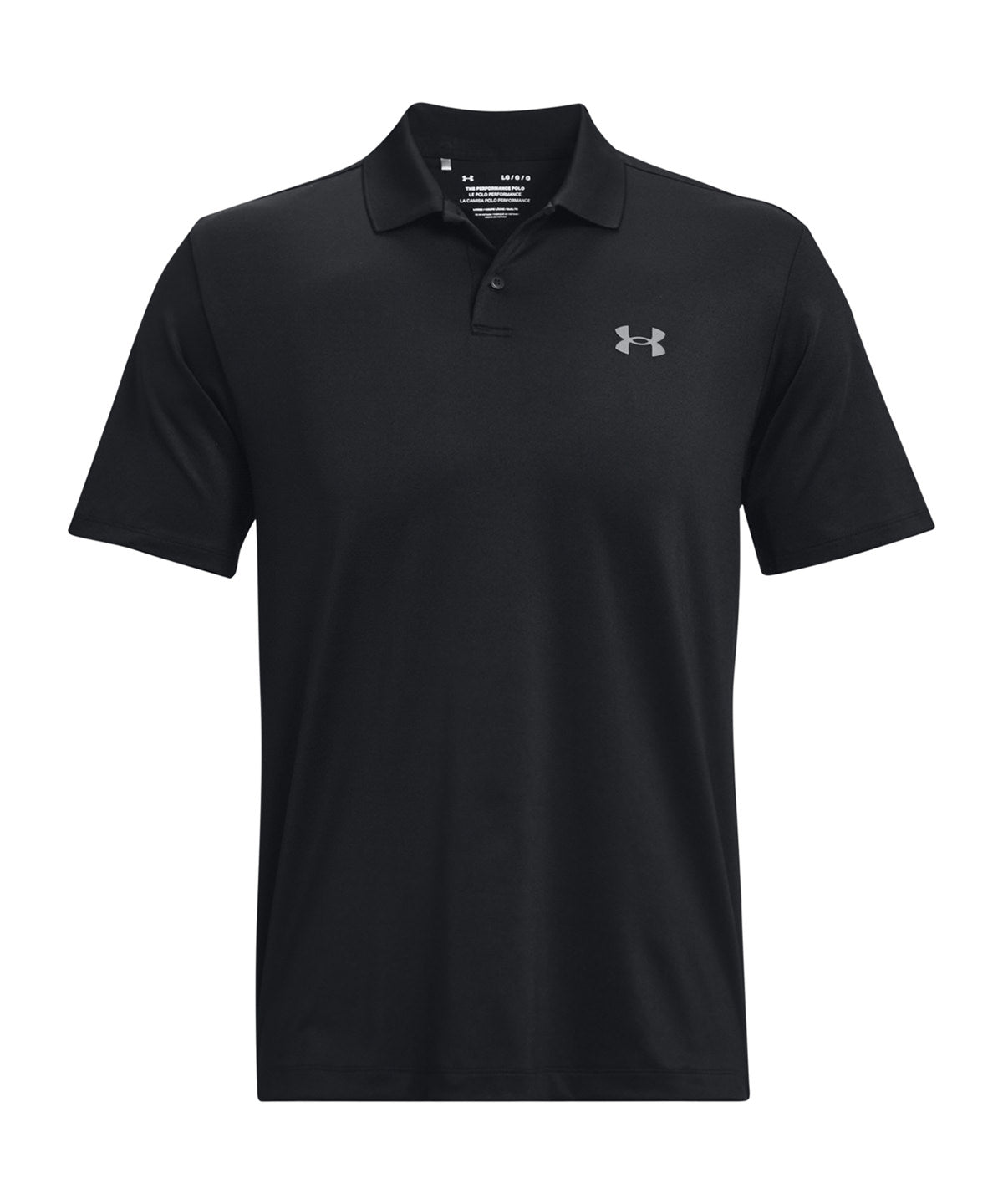 Tryck din logga på Piké från Under Armour - Anpassa Piké Performance 3.0 i färgen Svart för företag, föreningar och privatpersoner