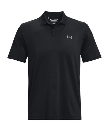 Tryck din logga på Piké från Under Armour - Anpassa Piké Performance 3.0 i färgen Svart för företag, föreningar och privatpersoner