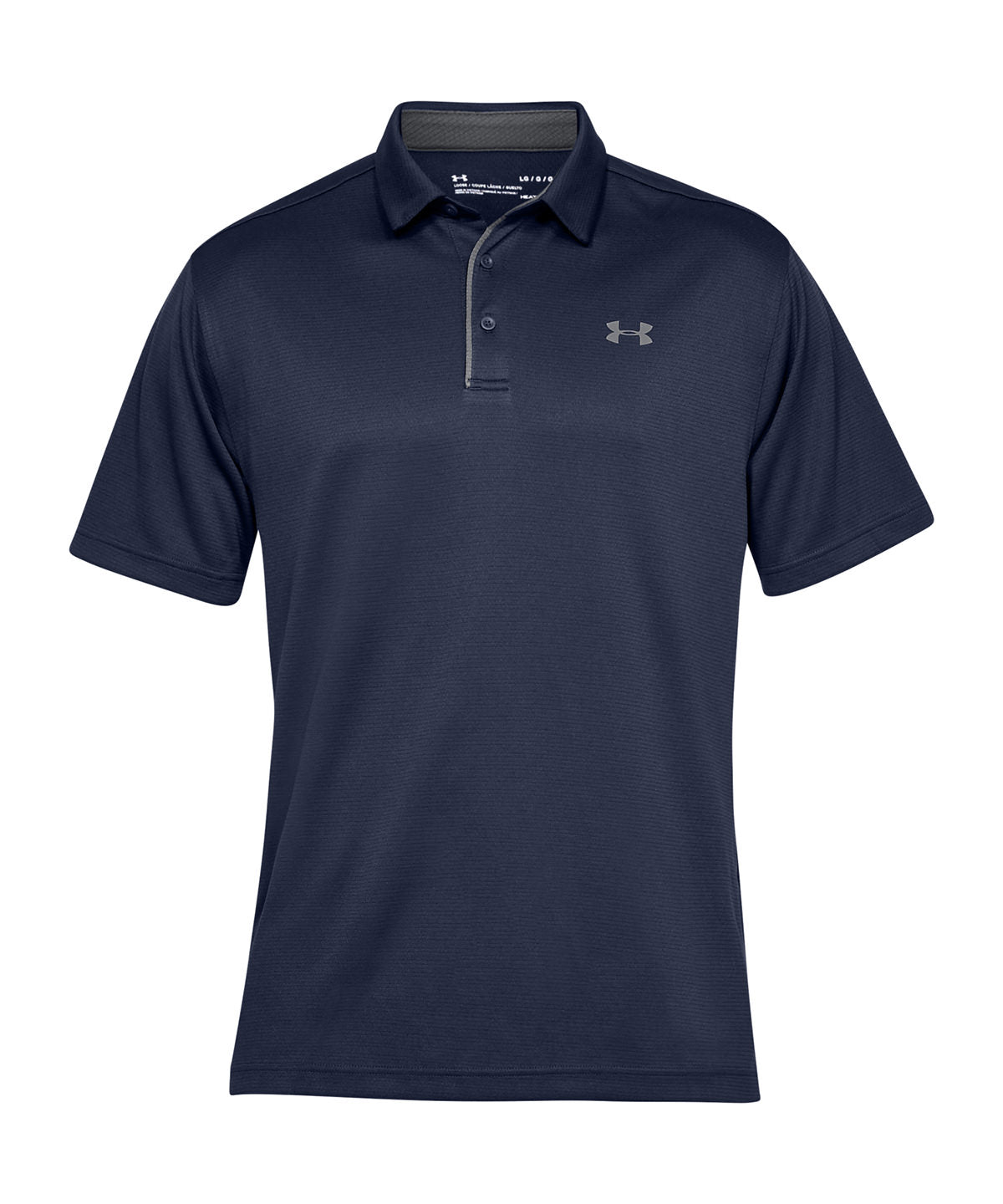 Tryck din logga på Piké från Under Armour - Anpassa UA Tech Polo i färgen Marinblå för företag, föreningar och privatpersoner