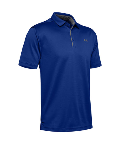 Tryck din logga på Piké från Under Armour - Anpassa UA Tech Polo i färgen Royal för företag, föreningar och privatpersoner
