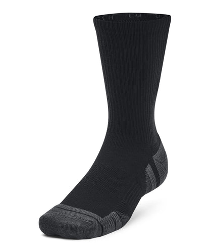 Tryck din logga på Strumpor från Under Armour - Anpassa UA Performance tech 3-pack runda strumpor i färgen Svart för företag, föreningar och privatpersoner