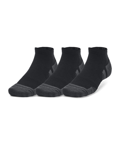 Tryck din logga på Strumpor från Under Armour - Anpassa UA Performance tech 3-pack strumpor med låg skärning i färgen för företag, föreningar och privatpersoner