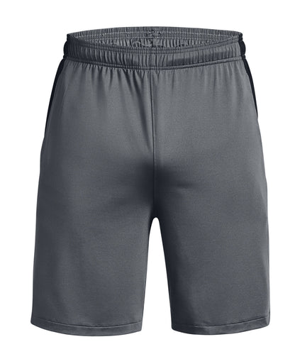 Tryck din logga på Shorts från Under Armour - Anpassa UA Tech vent shorts i färgen Mellangrå för företag, föreningar och privatpersoner