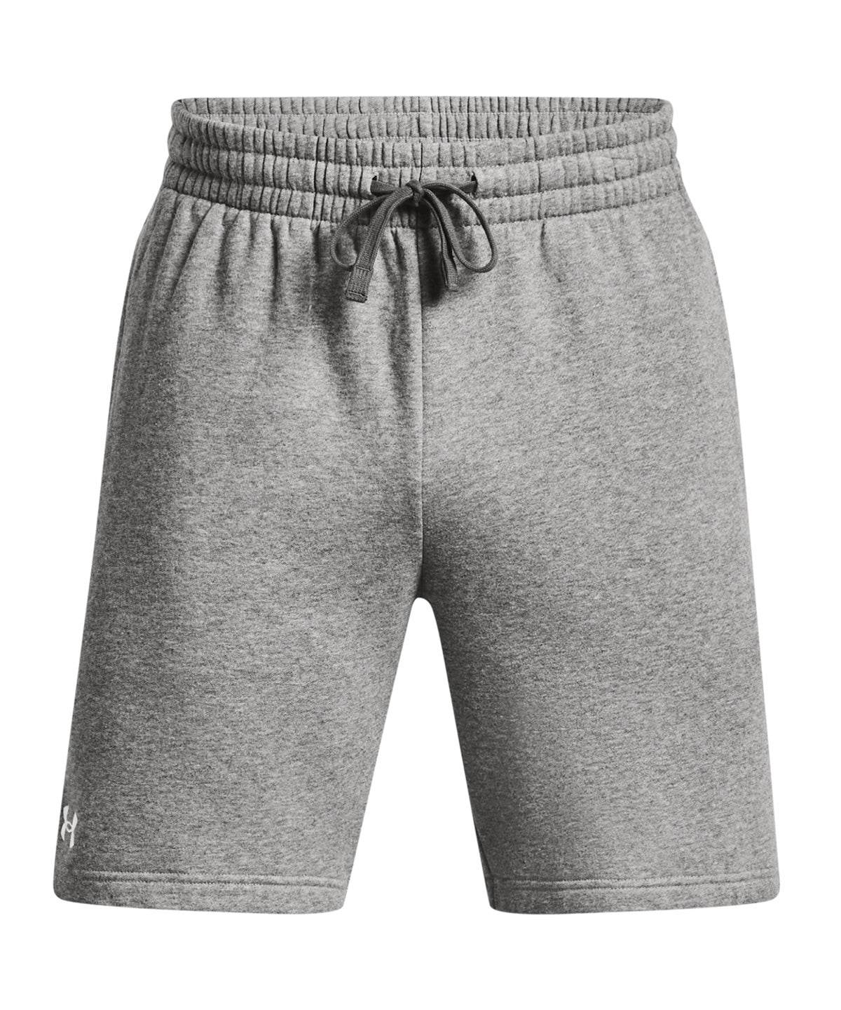 Tryck din logga på Shorts från Under Armour - Anpassa UA Rival fleece shorts i färgen Ljusgrå för företag, föreningar och privatpersoner