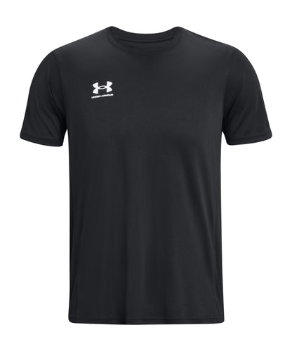 Tryck din logga på T-shirts från Under Armour - Anpassa UA Challenger Training kortärmad för herrar i färgen Svart för företag, föreningar och privatpersoner