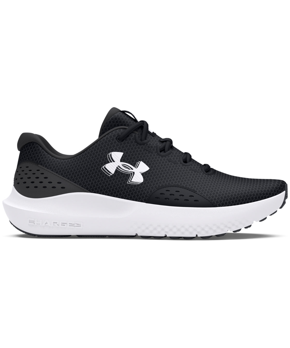 Tryck din logga på Träningsskor från Under Armour - Anpassa Utbildare Surge 4.0 i färgen Svart för företag, föreningar och privatpersoner