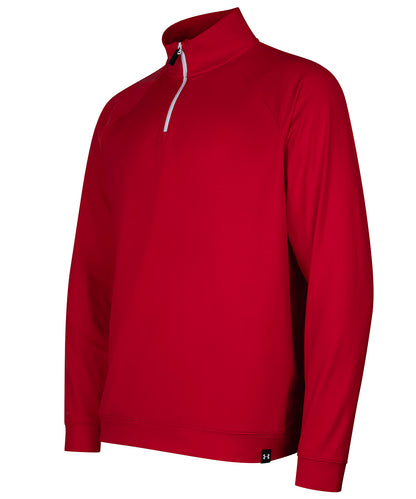 Tryck din logga på Fleece från Under Armour Golf - Anpassa UA mellanlager QZ LB i färgen Mellan röd för företag, föreningar och privatpersoner